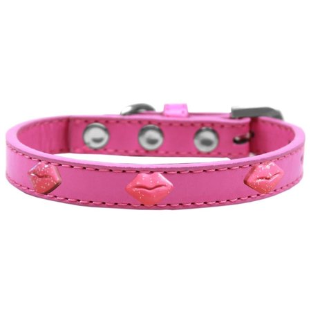 PET PAL Pink Glitter Lips Widget Dog CollarBright Size 10 PE799281